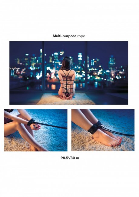 Silkeslent 30 meters rep som fungerar till allt inom bondage. Tillverkad av bomull och polyester. Enkel att använda.