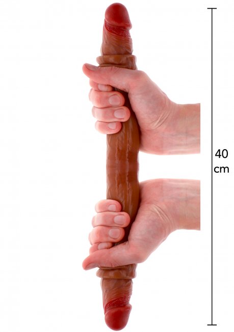 Silicone Foreskin Double Dong 40 cm