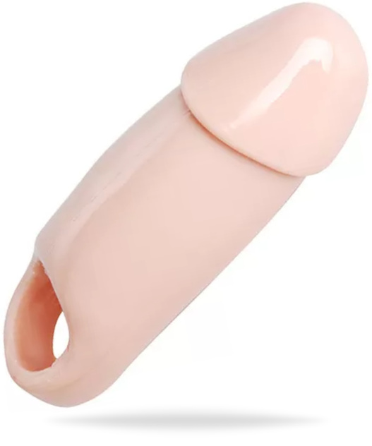 Size Matters Really Ample Wide Penis Enhancer Sheath