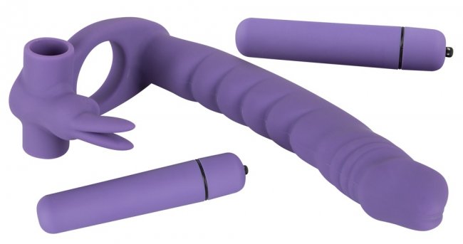 Strap-on Dildo for him Purple