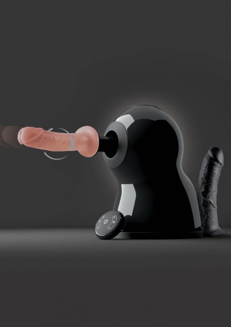Sex maskin tillverkad av TPR. Fjärrstyrda funktioner. Thrusting och roterande funktioner. Lätt användning, enkel att ta med.
