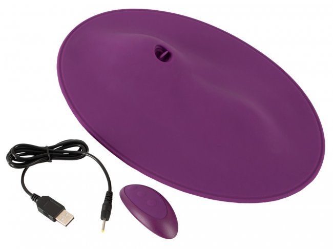 Uppladdningsbar vibrator med en innovativ design tillverkad av silikon. 7 olika vibrationer. Värmande effekt. Tung design.
