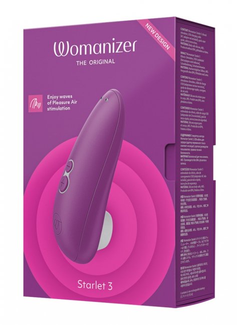 Uppladdningsbar lufttrycksvibrator tillverkad av mjuk silikon med 6 intensiteter. Tyst motor. Diskret och enkel användning.