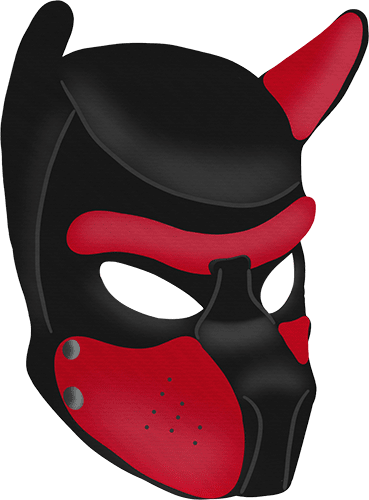 puppy play mas röd red